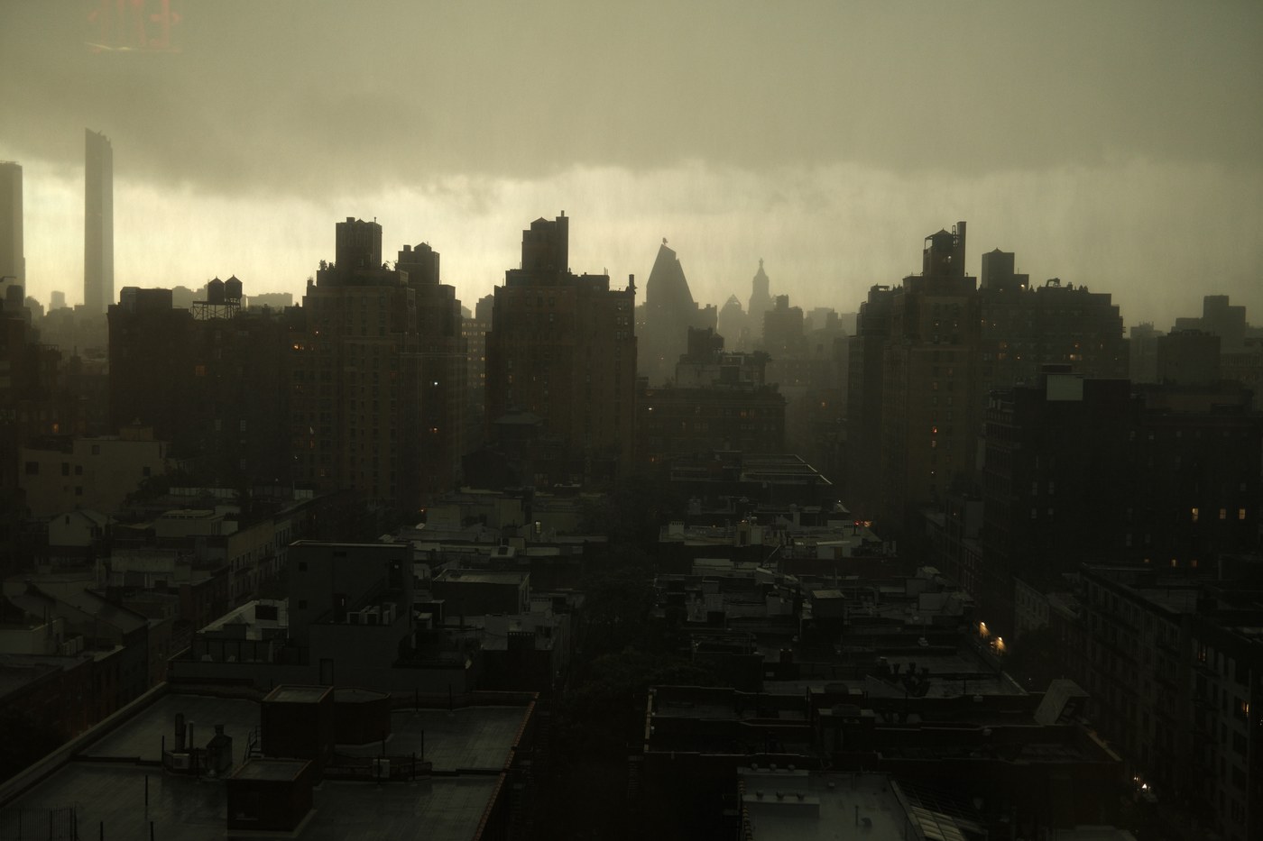 Dramatic Skies Over the City
